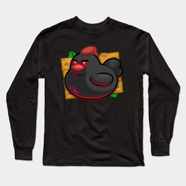 Evil Valley Chicken Long Sleeve T-Shirt by MrHinkleDraws